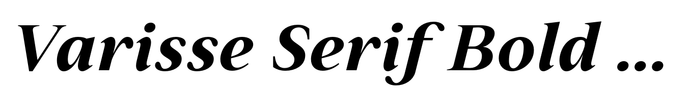 Varisse Serif Bold Italic
